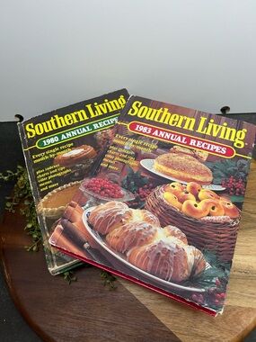 1980 & 1984 vintage southern living cookbook